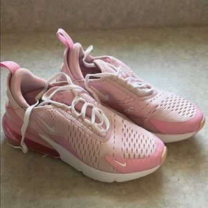 Nike Women's Pink and White Sneakers